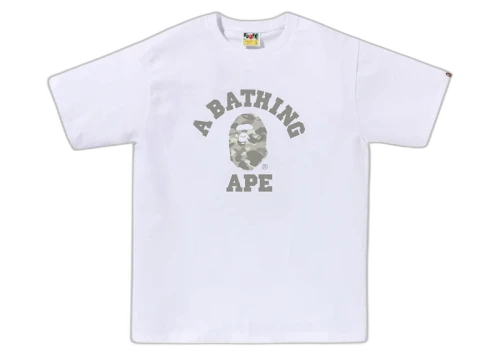 BAPE City Camo College Tee White/Grey