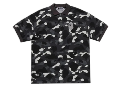 BAPE City Camo Large Ape Head Relaxed Fit Polo Black