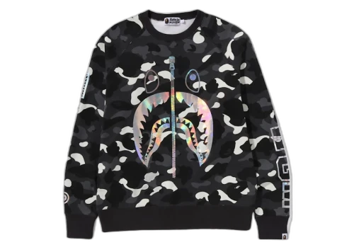 BAPE City Camo Shark Crewneck (SS24) Black