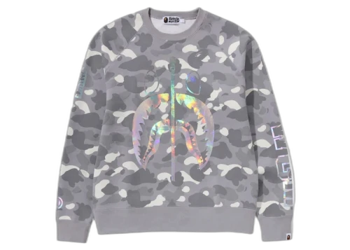 BAPE City Camo Shark Crewneck (SS24) Gray