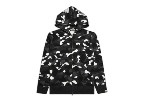 BAPE City Camo Shark Full Zip Hoodie (FW23) Black