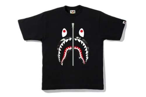 BAPE City Camo Shark Tee Black/Black