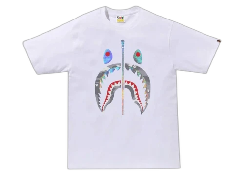 BAPE City Camo Shark Tee (SS24) White/Gray