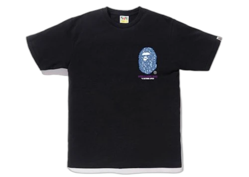 BAPE City Hong Kong Ape Head Tee Black