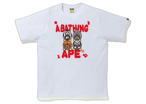 BAPE Classic Milo Shark #2 Tee White