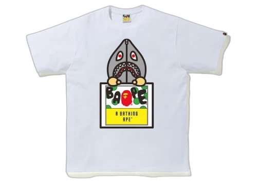 BAPE Classic Milo Shark #3 Tee White