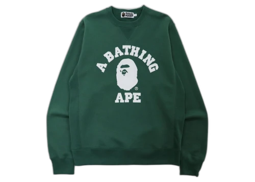BAPE College Crewneck Green