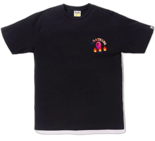 BAPE College Emoji Tee Black