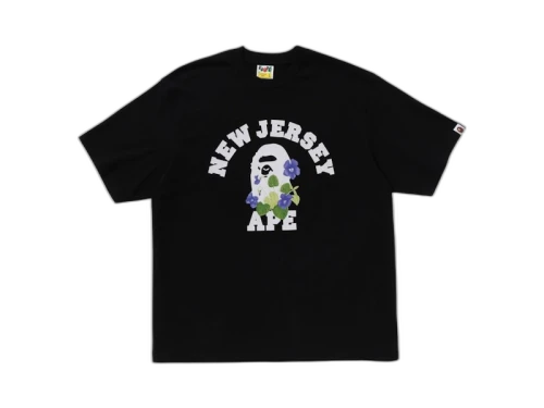 BAPE College II New Jersey Exclusive Tee Black