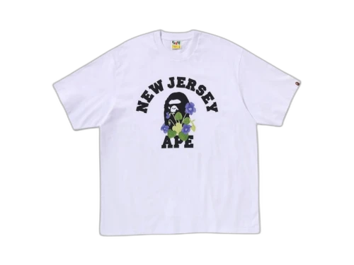 BAPE College II New Jersey Exclusive Tee White