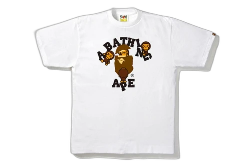 BAPE College Milo Tee White