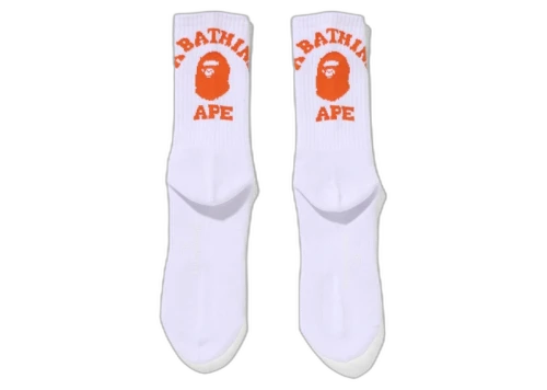 BAPE College Socks (FW21) Orange