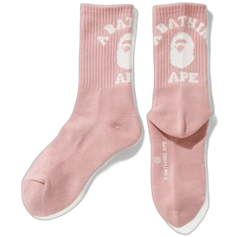 BAPE College Socks (SS20) Pink