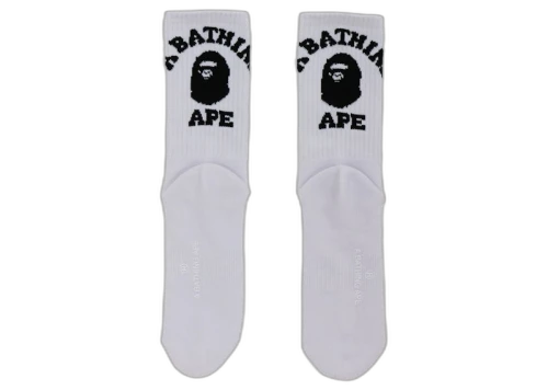 BAPE College Socks (FW21) White