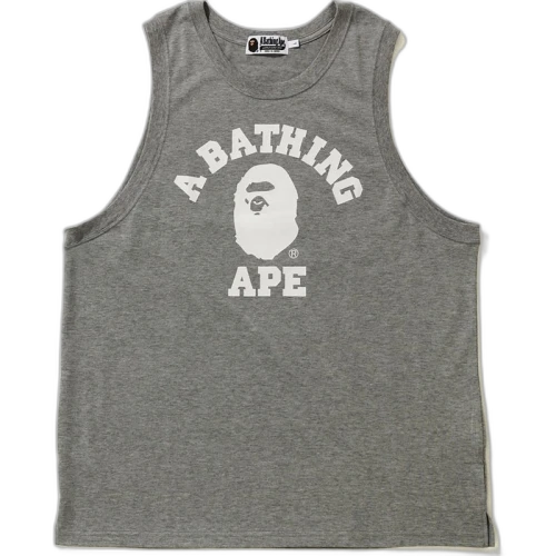 BAPE College Tank Top Gray