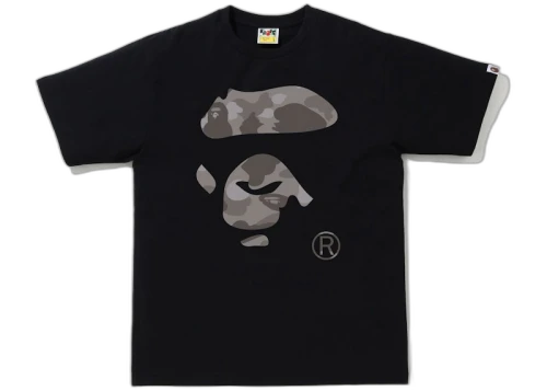 BAPE Color Camo Ape Face Tee Black/Gray