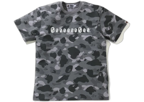 BAPE Color Camo Ape Head Tee Gray
