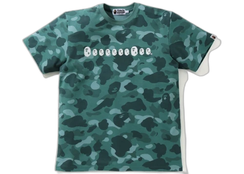 BAPE Color Camo Ape Head Tee Green