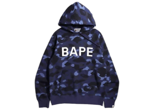 BAPE Color Camo BAPE Pullover Hoodie Navy