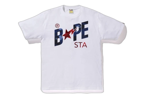 BAPE Color Camo Bapesta Logo T-Shirt White
