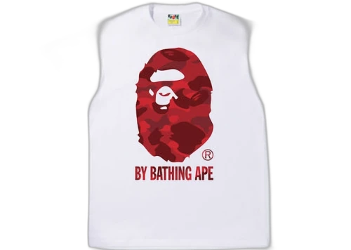 BAPE Color Camo By Bathing Ape Tee White Red