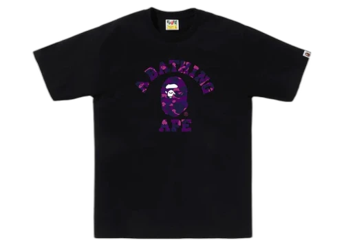 BAPE Color Camo College Tee (SS24) Black/Purple