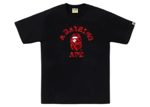 BAPE Color Camo College Tee (SS24) Black/Red