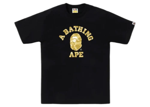 BAPE Color Camo College Tee (SS24) Black/Yellow