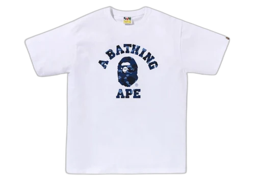 BAPE Color Camo College Tee (SS24) White/Navy