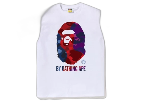 BAPE Color Camo Crazy By Bathing Ape Tee White