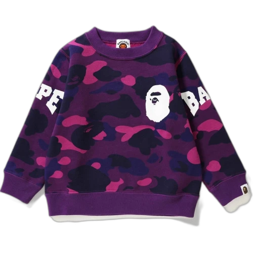 BAPE Color Camo Crewneck Crewneck (Kids) Purple