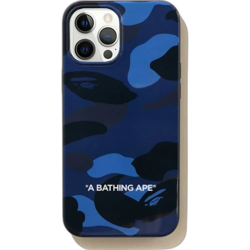 BAPE Color Camo iPhone 12 Pro Max Case Navy
