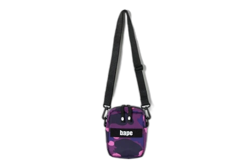 BAPE Color Camo Military Shoulder Bag Purple