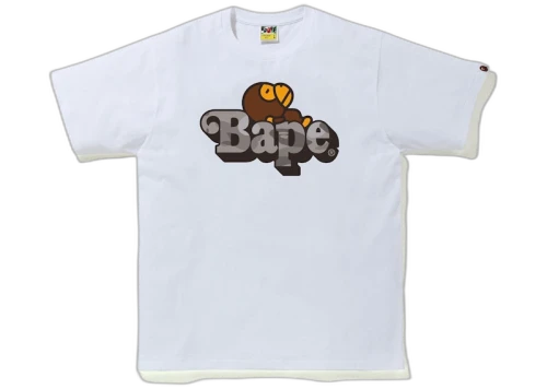 BAPE Color Camo Milo on Bape Tee White/Gray