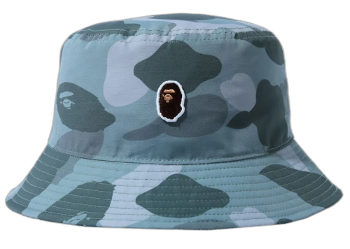 BAPE Color Camo One Point Bucket Hat Gray