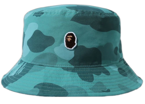 BAPE Color Camo One Point Bucket Hat Green