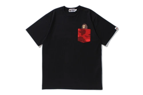 BAPE Color Camo Pocket Tee Black