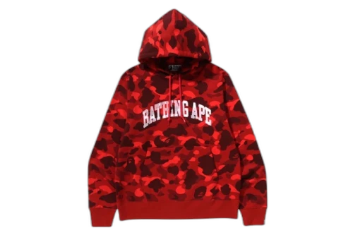 BAPE Color Camo Pullover Hoodie (SS25) Red