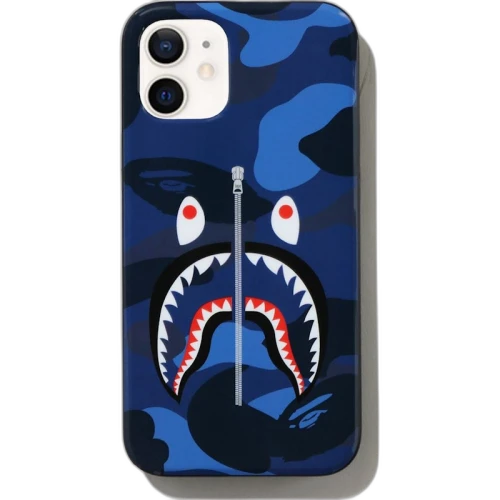 BAPE Color Camo Shark iPhone 12 Mini Case Navy