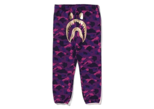 BAPE Color Camo Shark Sweatpant Purple