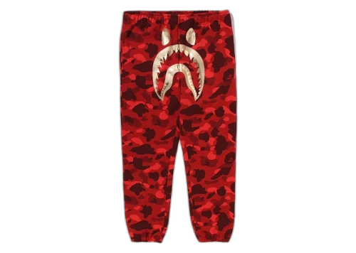 BAPE Color Camo Shark Sweatpant Red