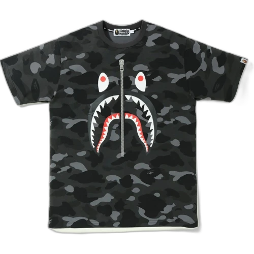 BAPE Color Camo Shark Tee Black