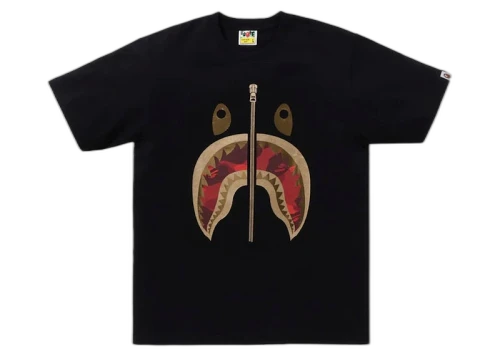 BAPE Color Camo Shark Tee (SS24) Black/Red