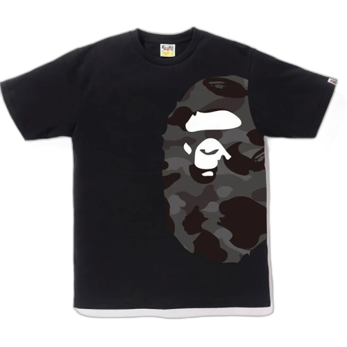 BAPE Color Camo Side Big Ape Head Tee Black/Black