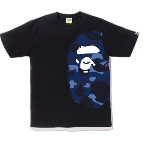 BAPE Color Camo Side Big Ape Head Tee Black/Blue