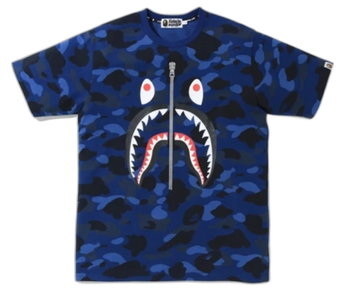 BAPE Color Camo Skark Tee Navy