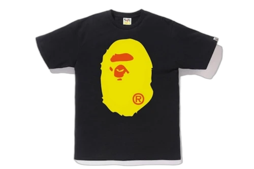 BAPE Colors Big Ape Head Tee Black/Yellow