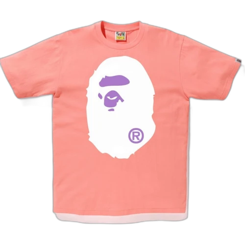 BAPE Colors Big Ape Head Tee (SS19) Pink