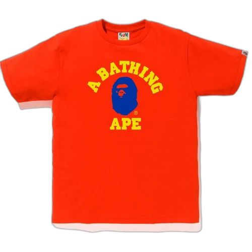 BAPE Colors College Tee (FW19) Red