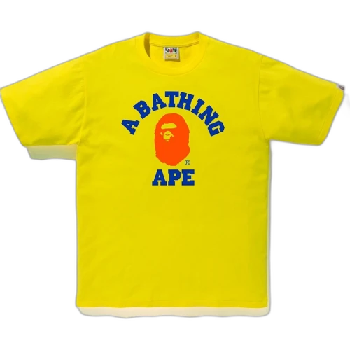 BAPE Colors College Tee (FW19) Yellow